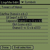 LispMe editor
